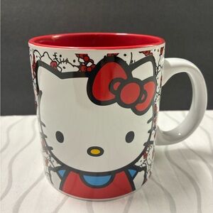 Hello Kitty Red and White Ceramic Mug